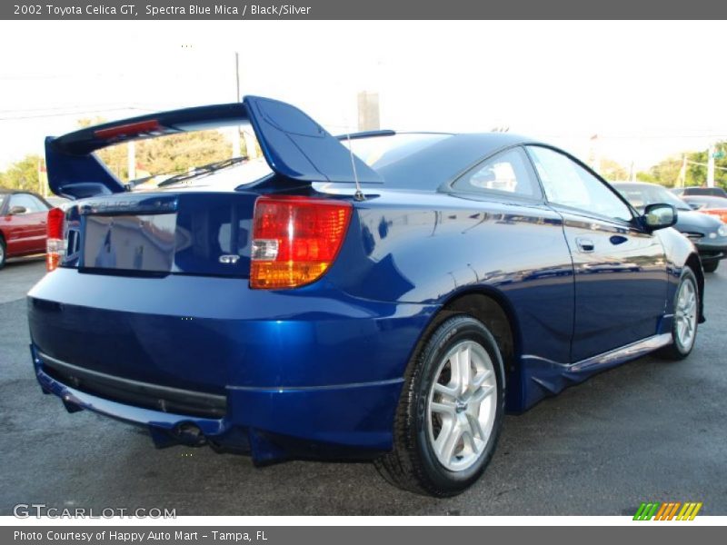 Spectra Blue Mica / Black/Silver 2002 Toyota Celica GT