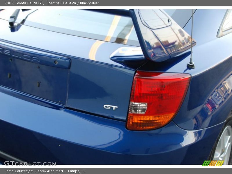 Spectra Blue Mica / Black/Silver 2002 Toyota Celica GT
