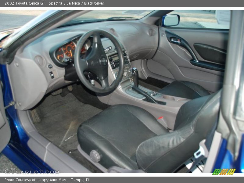 Spectra Blue Mica / Black/Silver 2002 Toyota Celica GT