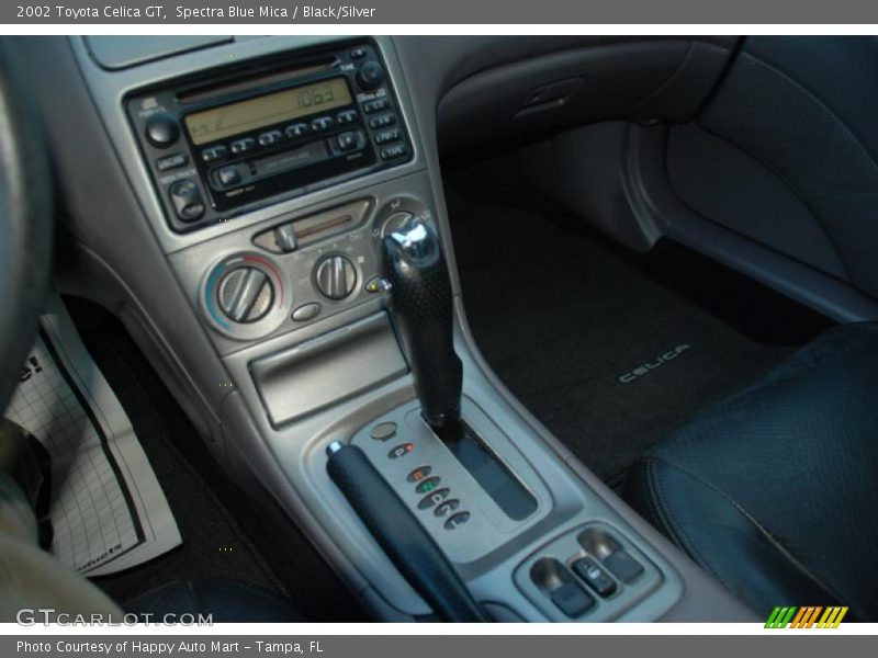 Spectra Blue Mica / Black/Silver 2002 Toyota Celica GT