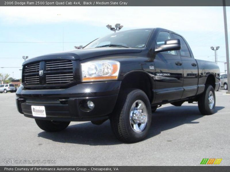 Black / Medium Slate Gray 2006 Dodge Ram 2500 Sport Quad Cab 4x4