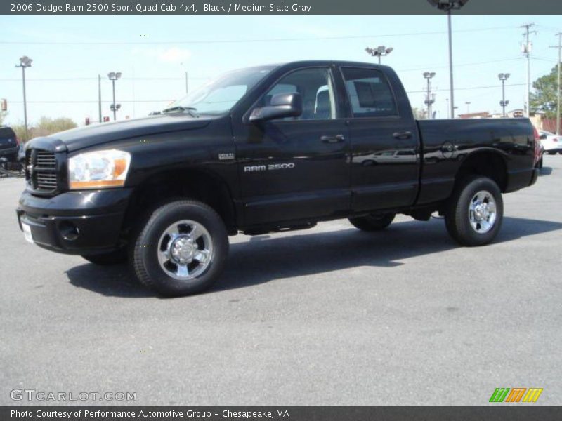 Black / Medium Slate Gray 2006 Dodge Ram 2500 Sport Quad Cab 4x4