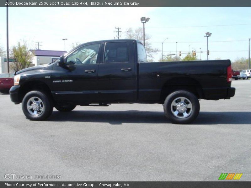 Black / Medium Slate Gray 2006 Dodge Ram 2500 Sport Quad Cab 4x4