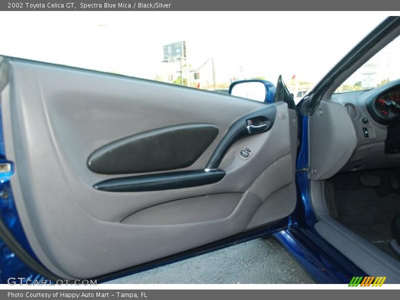 Spectra Blue Mica / Black/Silver 2002 Toyota Celica GT