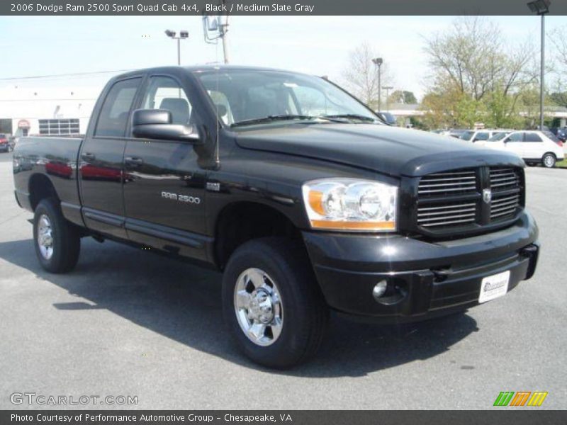 Black / Medium Slate Gray 2006 Dodge Ram 2500 Sport Quad Cab 4x4