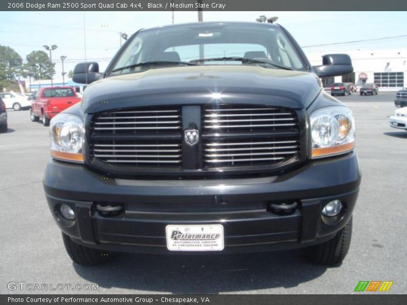 Black / Medium Slate Gray 2006 Dodge Ram 2500 Sport Quad Cab 4x4