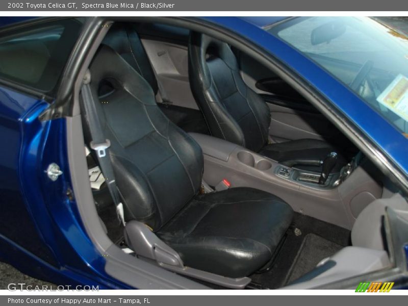Spectra Blue Mica / Black/Silver 2002 Toyota Celica GT