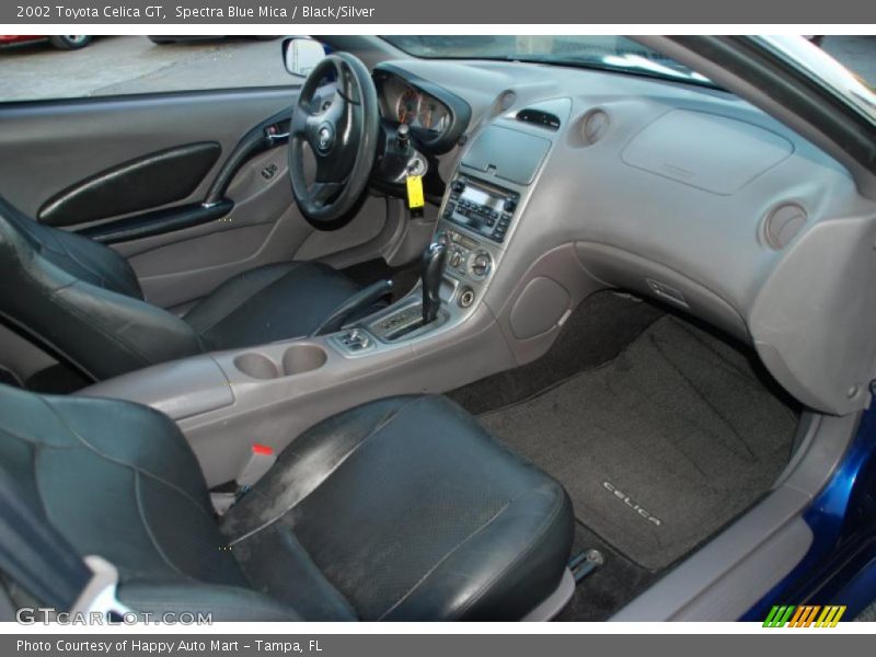 Spectra Blue Mica / Black/Silver 2002 Toyota Celica GT