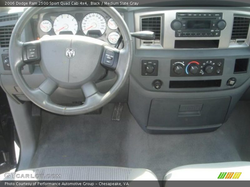 Black / Medium Slate Gray 2006 Dodge Ram 2500 Sport Quad Cab 4x4