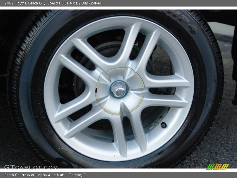 Spectra Blue Mica / Black/Silver 2002 Toyota Celica GT