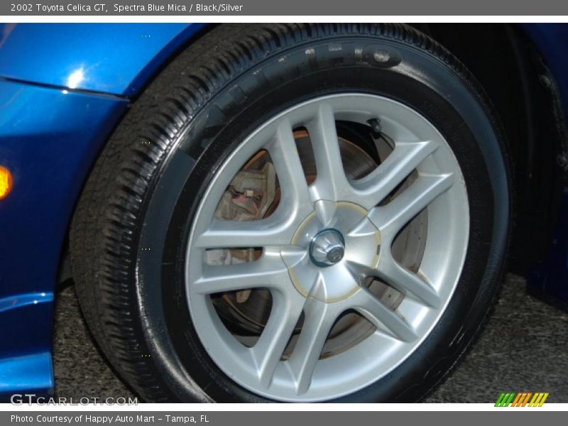 Spectra Blue Mica / Black/Silver 2002 Toyota Celica GT