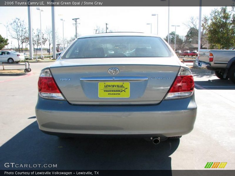Mineral Green Opal / Stone Gray 2006 Toyota Camry LE