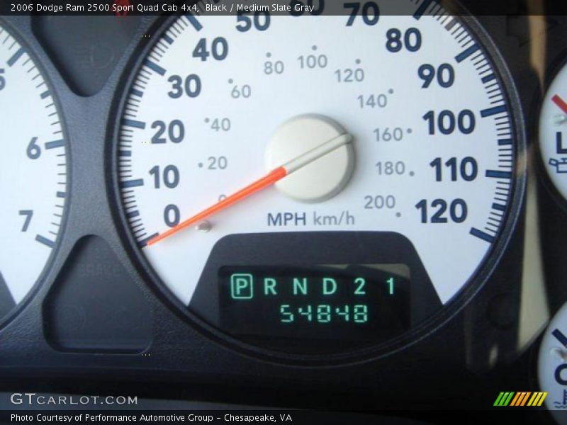 Black / Medium Slate Gray 2006 Dodge Ram 2500 Sport Quad Cab 4x4