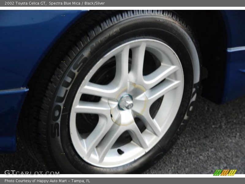 Spectra Blue Mica / Black/Silver 2002 Toyota Celica GT