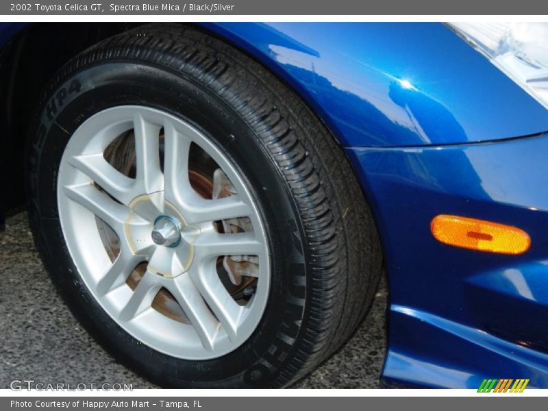 Spectra Blue Mica / Black/Silver 2002 Toyota Celica GT