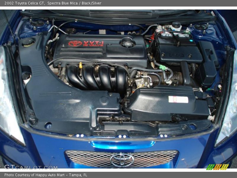 Spectra Blue Mica / Black/Silver 2002 Toyota Celica GT