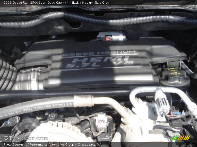 Black / Medium Slate Gray 2006 Dodge Ram 2500 Sport Quad Cab 4x4