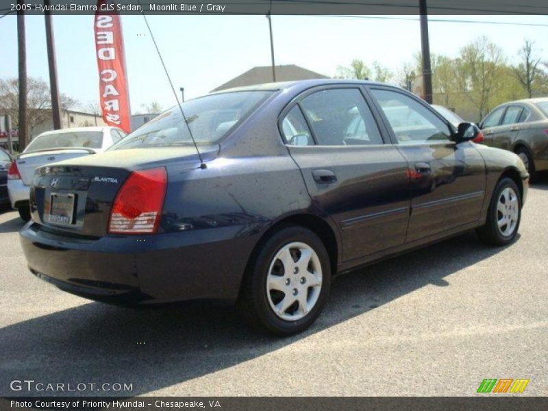 Moonlit Blue / Gray 2005 Hyundai Elantra GLS Sedan