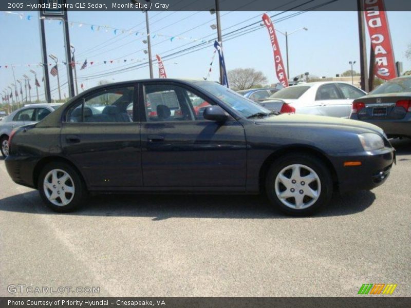 Moonlit Blue / Gray 2005 Hyundai Elantra GLS Sedan