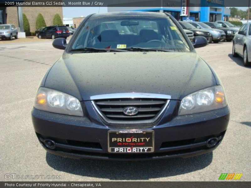 Moonlit Blue / Gray 2005 Hyundai Elantra GLS Sedan