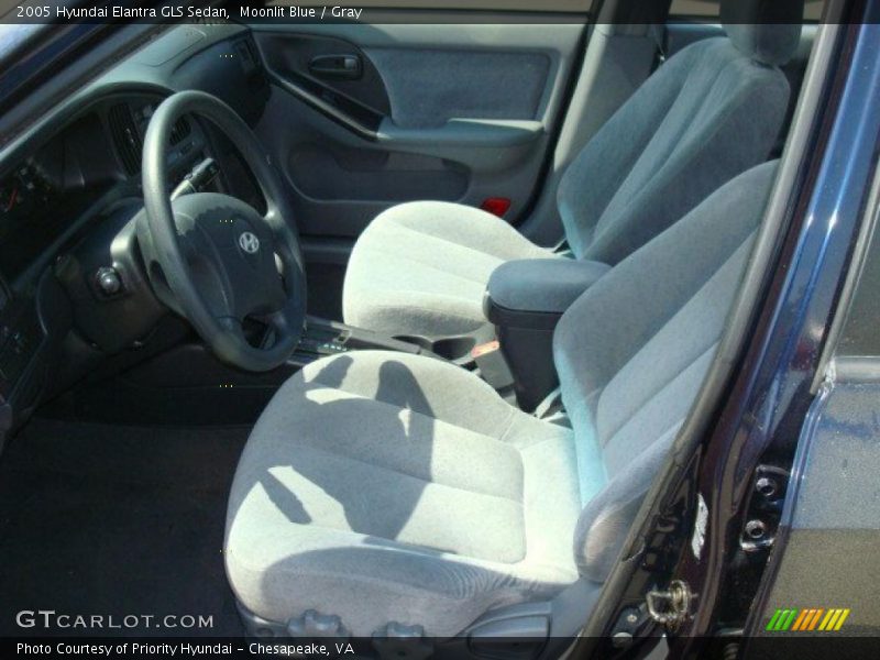 Moonlit Blue / Gray 2005 Hyundai Elantra GLS Sedan