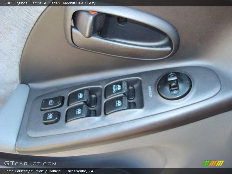 Moonlit Blue / Gray 2005 Hyundai Elantra GLS Sedan