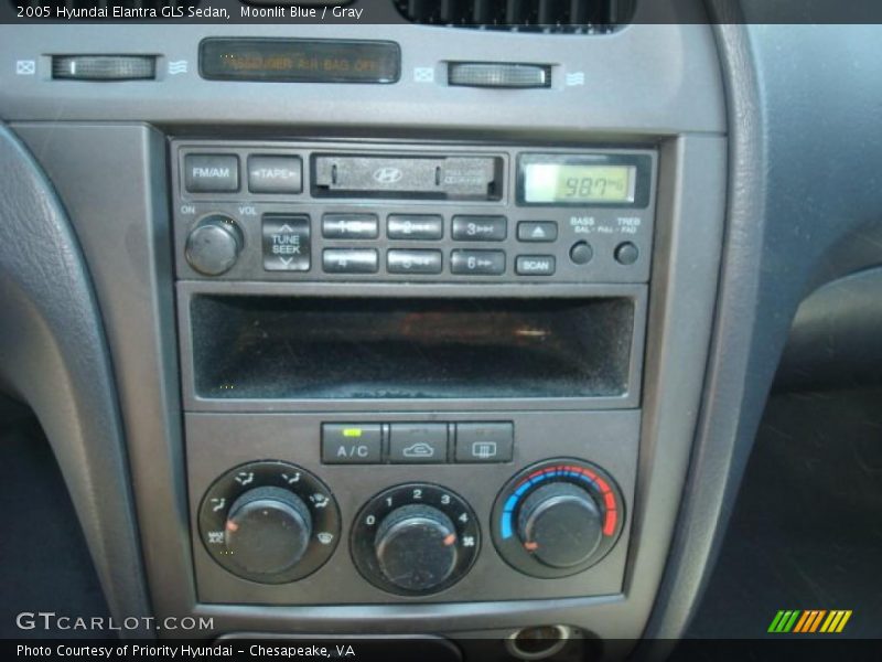 Moonlit Blue / Gray 2005 Hyundai Elantra GLS Sedan