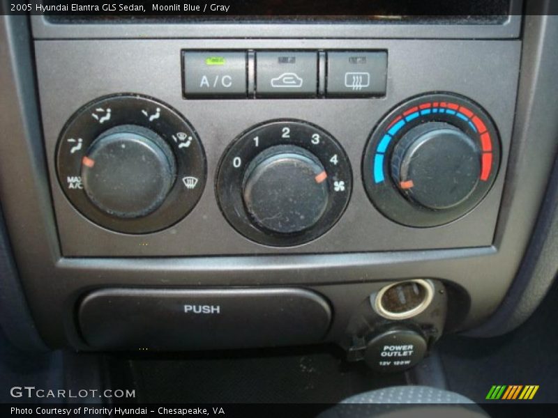 Moonlit Blue / Gray 2005 Hyundai Elantra GLS Sedan