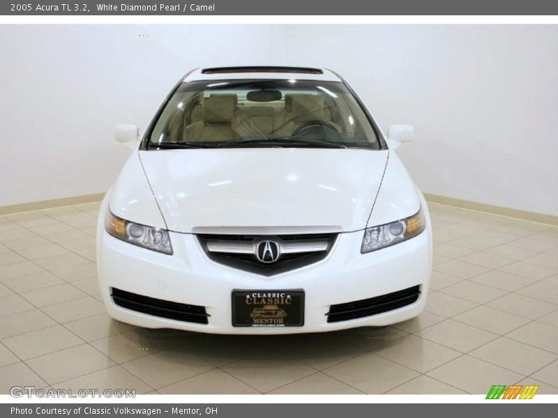 White Diamond Pearl / Camel 2005 Acura TL 3.2