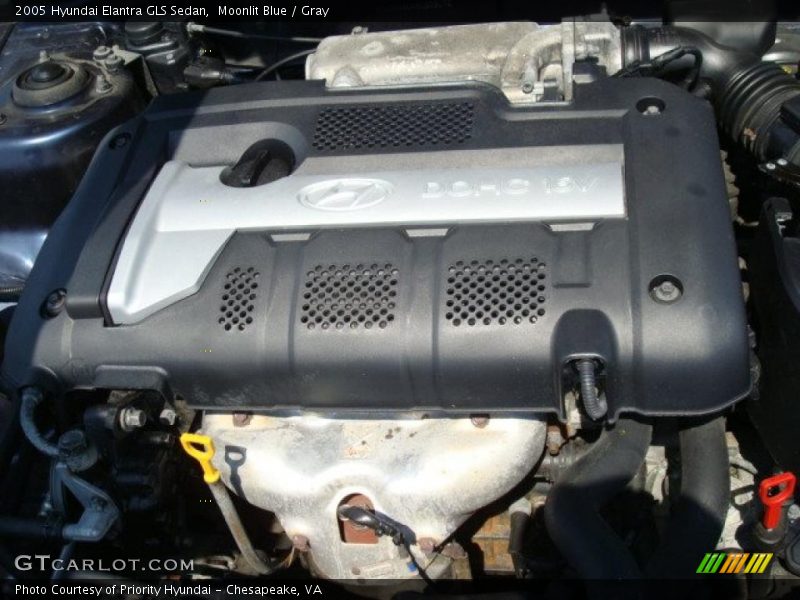 Moonlit Blue / Gray 2005 Hyundai Elantra GLS Sedan
