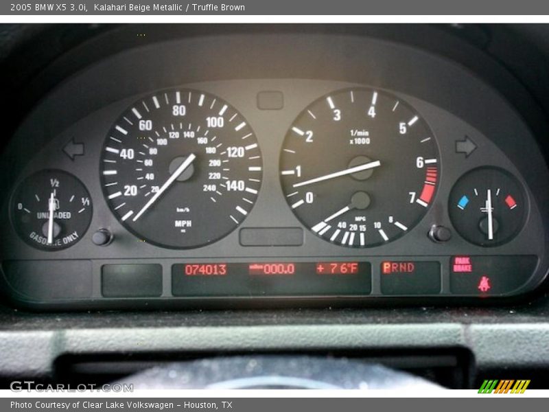 Kalahari Beige Metallic / Truffle Brown 2005 BMW X5 3.0i