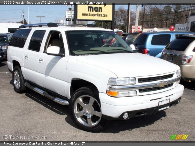 Summit White / Tan/Neutral 2006 Chevrolet Suburban LTZ 1500 4x4