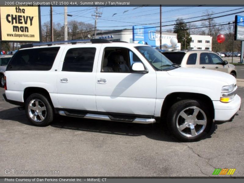 Summit White / Tan/Neutral 2006 Chevrolet Suburban LTZ 1500 4x4