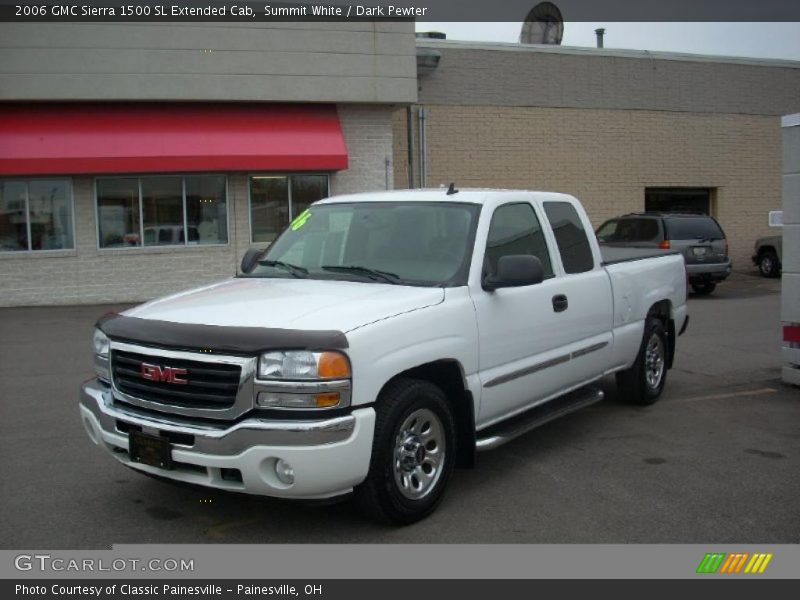 Summit White / Dark Pewter 2006 GMC Sierra 1500 SL Extended Cab