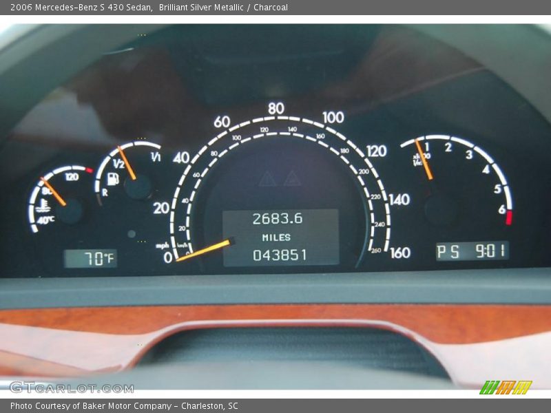 Brilliant Silver Metallic / Charcoal 2006 Mercedes-Benz S 430 Sedan
