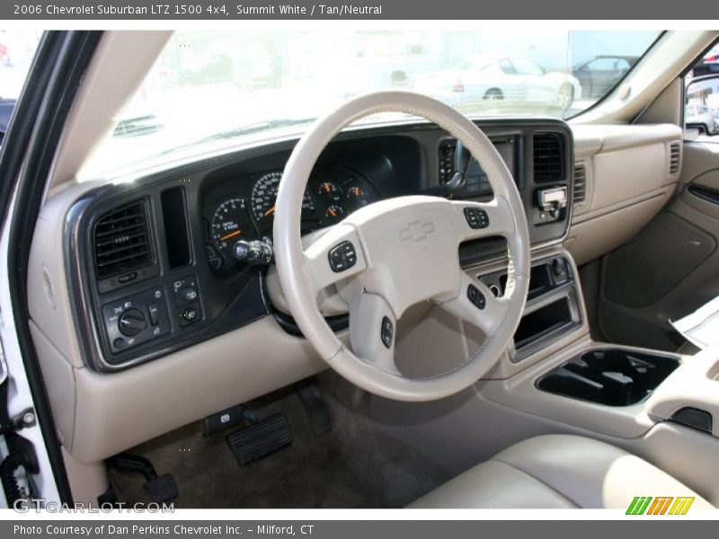 Summit White / Tan/Neutral 2006 Chevrolet Suburban LTZ 1500 4x4