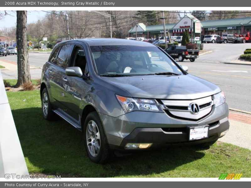 Sterling Gray Metallic / Ebony 2008 Acura MDX Technology