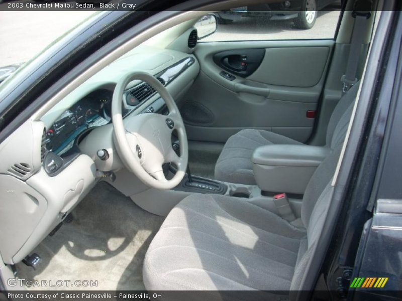 Black / Gray 2003 Chevrolet Malibu Sedan