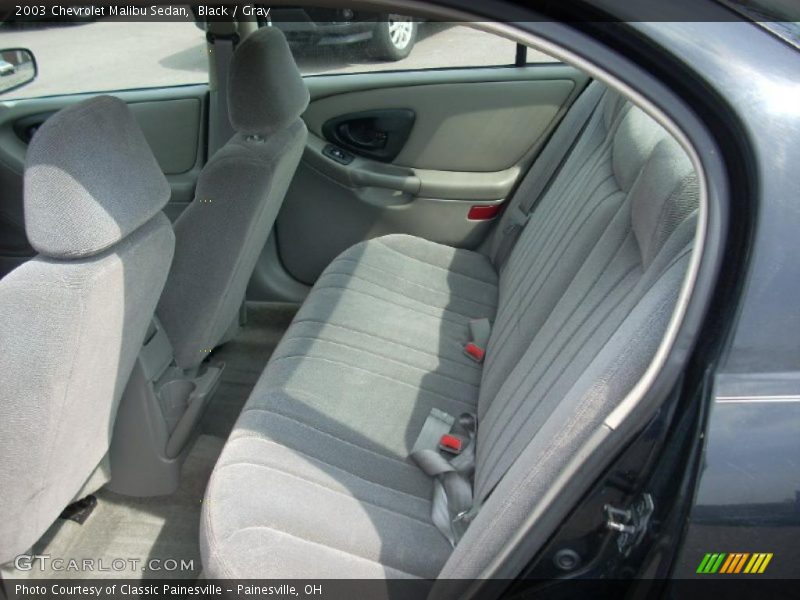 Black / Gray 2003 Chevrolet Malibu Sedan