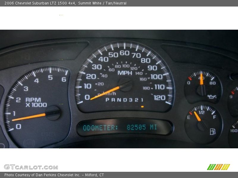 Summit White / Tan/Neutral 2006 Chevrolet Suburban LTZ 1500 4x4