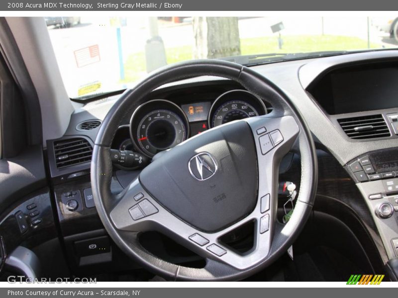 Sterling Gray Metallic / Ebony 2008 Acura MDX Technology