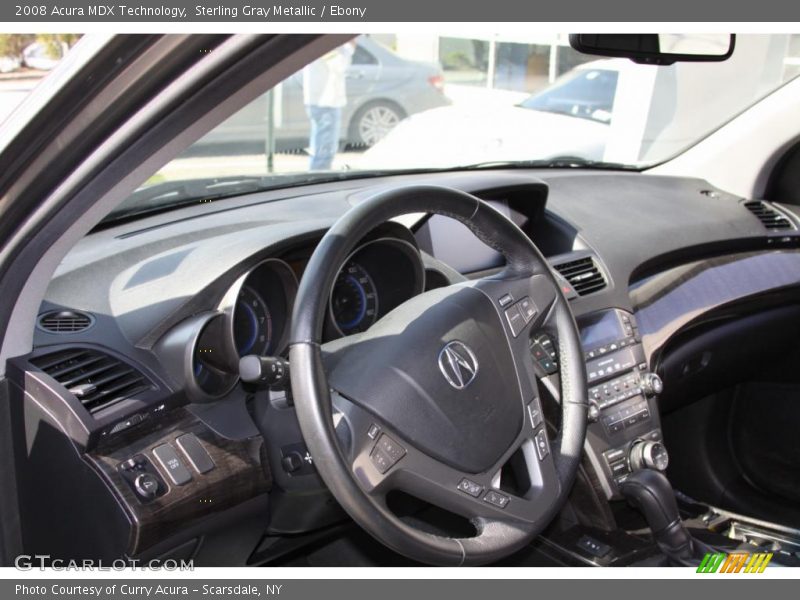 Sterling Gray Metallic / Ebony 2008 Acura MDX Technology