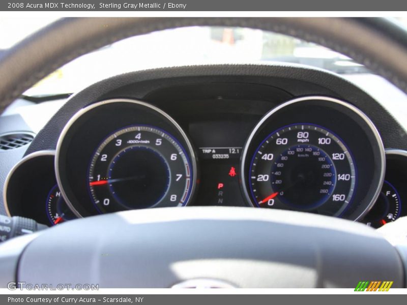 Sterling Gray Metallic / Ebony 2008 Acura MDX Technology