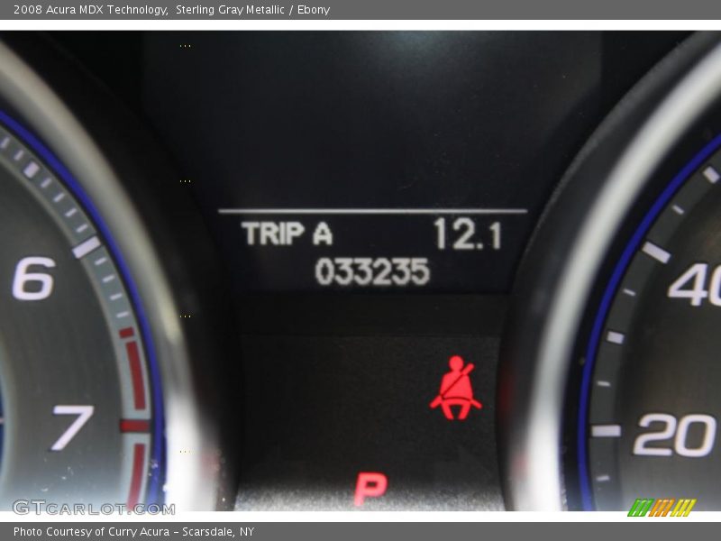 Sterling Gray Metallic / Ebony 2008 Acura MDX Technology