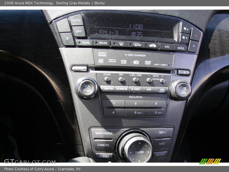 Sterling Gray Metallic / Ebony 2008 Acura MDX Technology