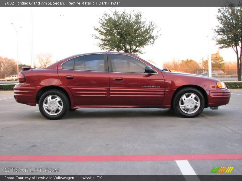 Redfire Metallic / Dark Pewter 2002 Pontiac Grand Am SE Sedan