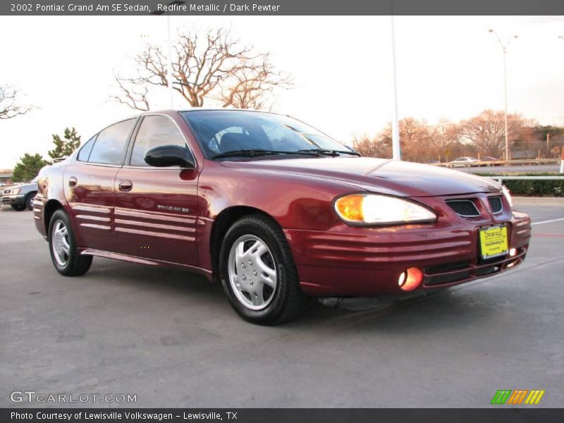 Redfire Metallic / Dark Pewter 2002 Pontiac Grand Am SE Sedan
