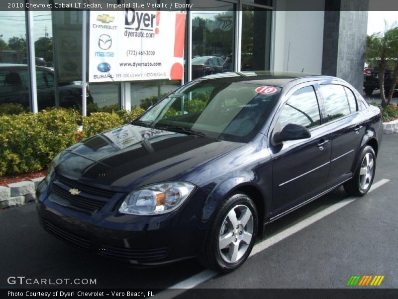 Imperial Blue Metallic / Ebony 2010 Chevrolet Cobalt LT Sedan