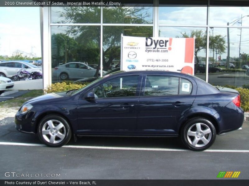 Imperial Blue Metallic / Ebony 2010 Chevrolet Cobalt LT Sedan