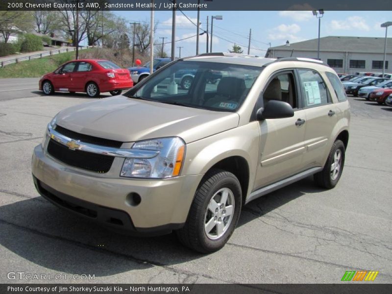 Sandstone Metallic / Light Cashmere 2008 Chevrolet Equinox LS AWD